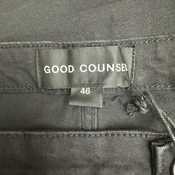 Good Counsel Men's 46 x 34 Black Malone Stretch Jeans Casual Denim Pants - Picture 4 of 6